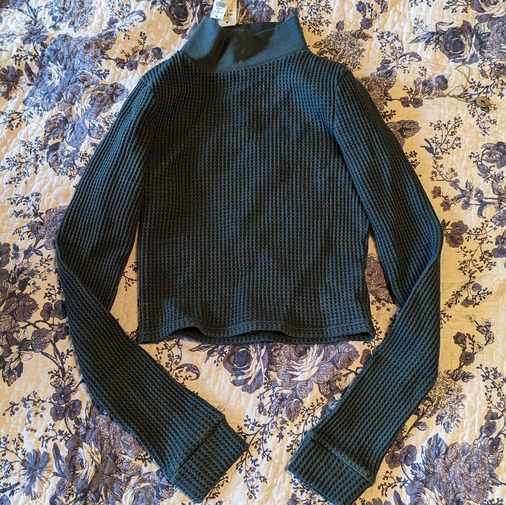 Aerie Waffle Knit Turtleneck